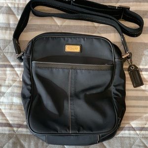Coach, nylon media bag, purse.